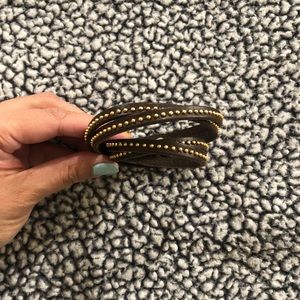 Boutique Shop • Leather Wraparound • Brown/Gold